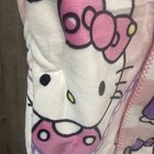 New Hello Kitty Pink & Purple Bow Striped Reversible Coco Plush Throw Blanket — photo 5