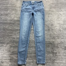 Levis Denizen Jeans Size 4L W27 L32 Womens Mid Rise Skinny Mid Denim