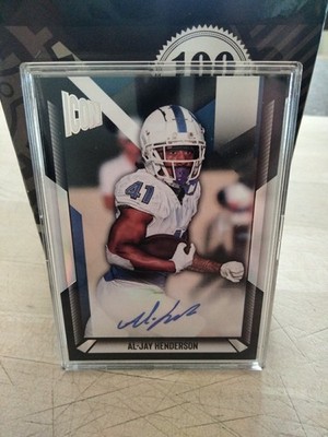 2025 Pulse Drift Football Al-Jay Henderson #IC-AH Icon Silver Auto Insert #10/10