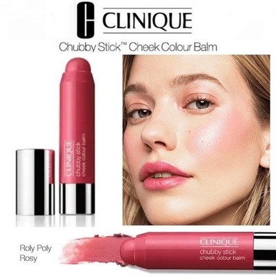 Clinique 03 ROLY POLY ROSY Chubby Stick Cheek Color Balm 0.21 OZ NIB