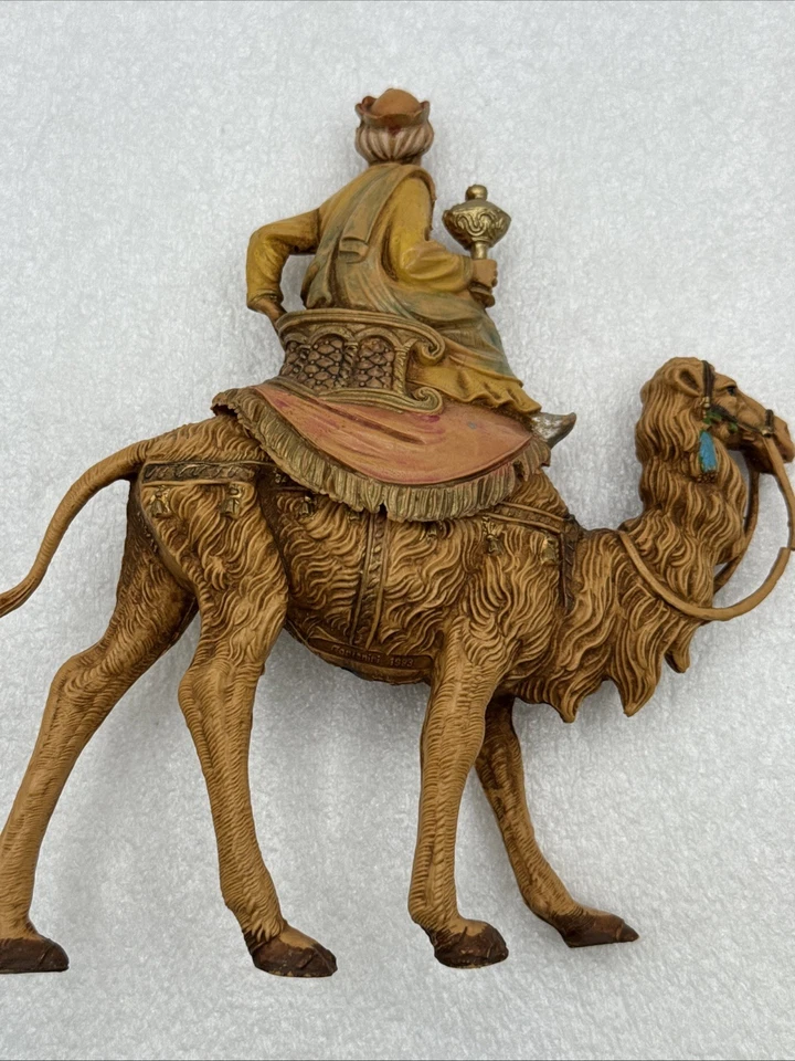 Belén vintage 1983 Fontanini Depose Italia 3 Reyes Magos en camellos Foto 4 de 4