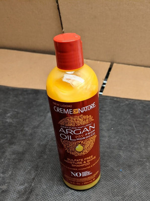 CREME OF NATURE ARGAN OIL SULFATE-FREE MOISTURE & SHINE SHAMPOO 12OZ