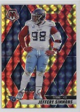 2025 Panini Mosaic Choice Fusion Red & Yellow Prizm 64/89 Jeffery Simmons 1b1f