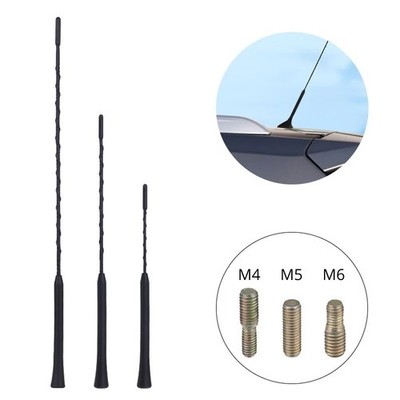1 Pc 9/11/16'' Car Roof Mast Antenna Universal FM/AM Stereo Whip for VW & Toyota
