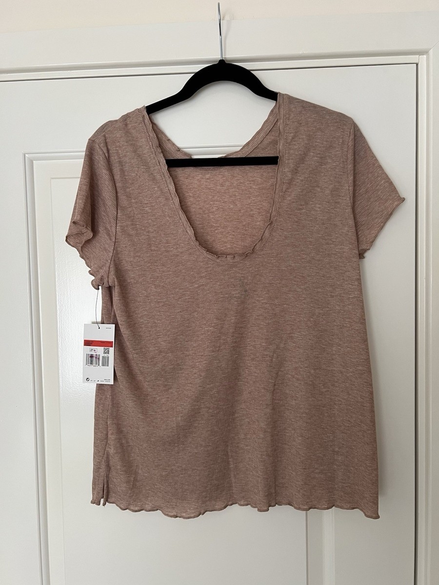 nike yoga short sleeve top