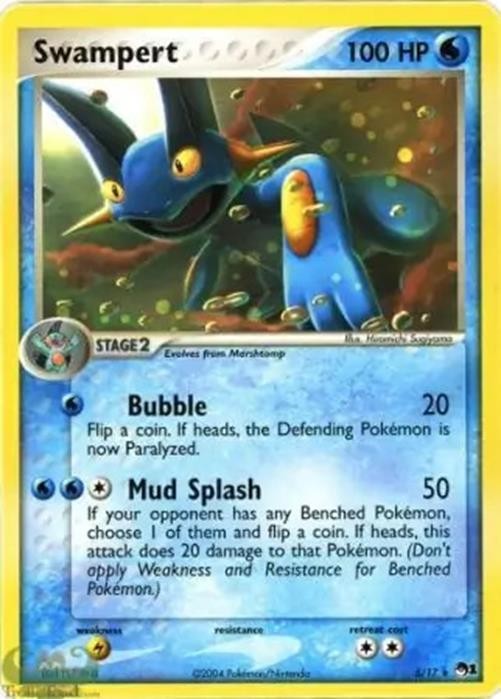 Swampert - 5/17 - Pokemon Pop Series 1 Holo Card NM