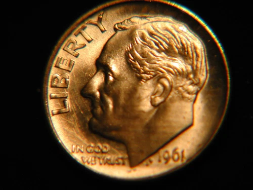 1961-d  Roosevelt Dime BU uncirculated gem! from roll (1 ea) uncleaned original