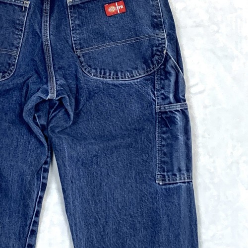 Dickies FR 2112 Jeans CAT 2 Mens 33x31 Flame Resistant Dark Wash Blue Denim - Picture 6 of 12