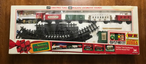 Vintage New Bright Santas Musical Express Christmas Train Set Electronic No. 173 - 第 1/5 張圖片