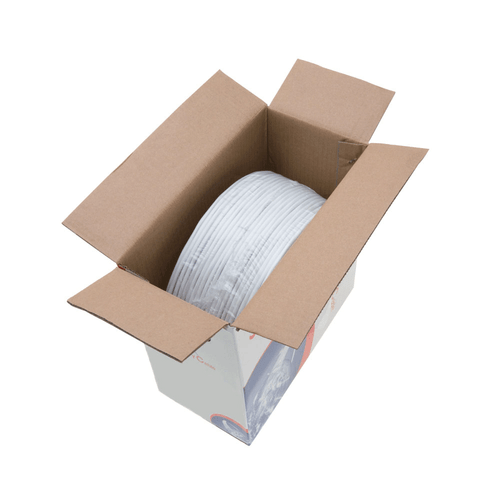 500 Fuß 22/4 AWG Solides Alarmkabel Kabel CCA Ungeschirmt Weiß für Sicherheitssystem - Bild 4 von 4