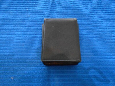 vintage chanel cigarette case Vintage Chanel Cigarette Case L eather Black Snap Closure N/MINT