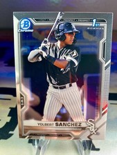 2021 Yolbert Sanchez Bowman Chrome Prospects 1st Bowman #BCP-40 White Sox