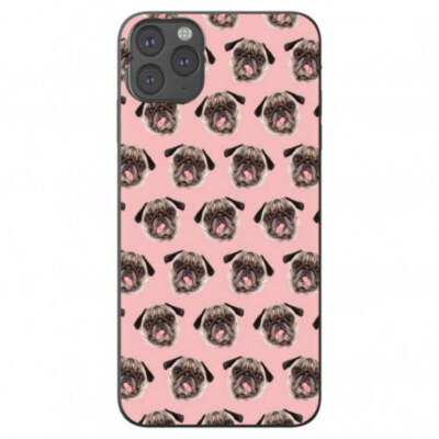 Pug Pattern Phone Case for iPhone 7 8 X XS XR SE 11 12 13 14 Pro Max Mini Note 1