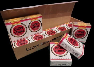 American WW2 Lucky Strike Full Carton - 1944 issue repro - NO TOBACCO DUMMY PACK