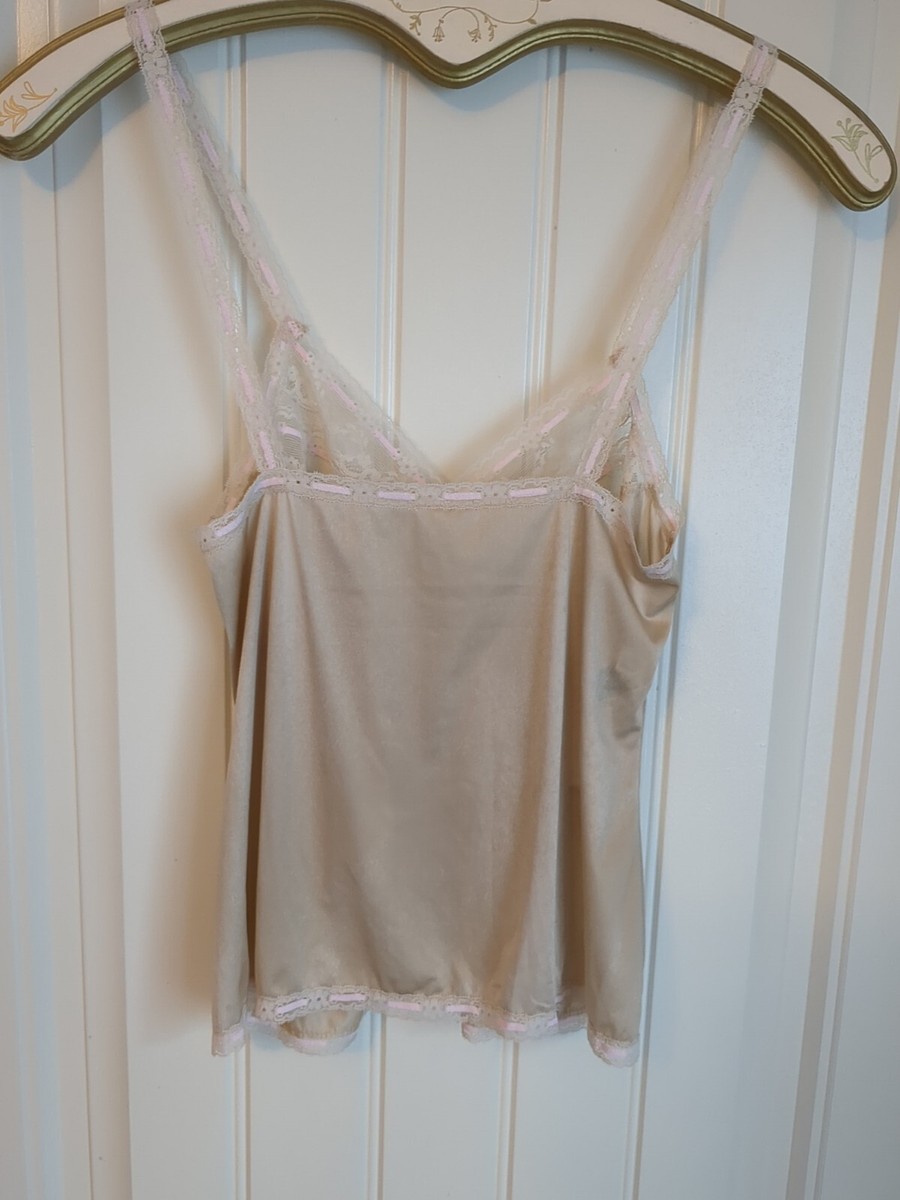 【papier】Cross Cami / Beige COTTON SEAMLESS V-NECK CAMISOLE BEIGE