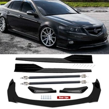 Front Rear Bumper Lip Spoiler Splitter Body Kit Side Skirt For Acura ILX TLX TSX