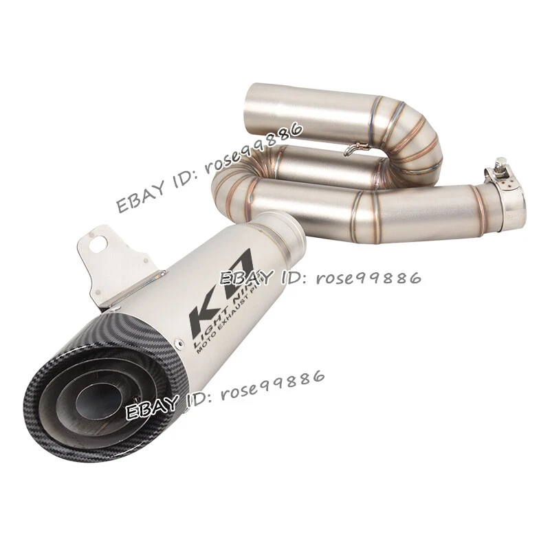 Tubo de enlace trasero sistema de punta de escape para Triumph Street Triple 765 S R RS 2017-2023 Foto 2 de 4