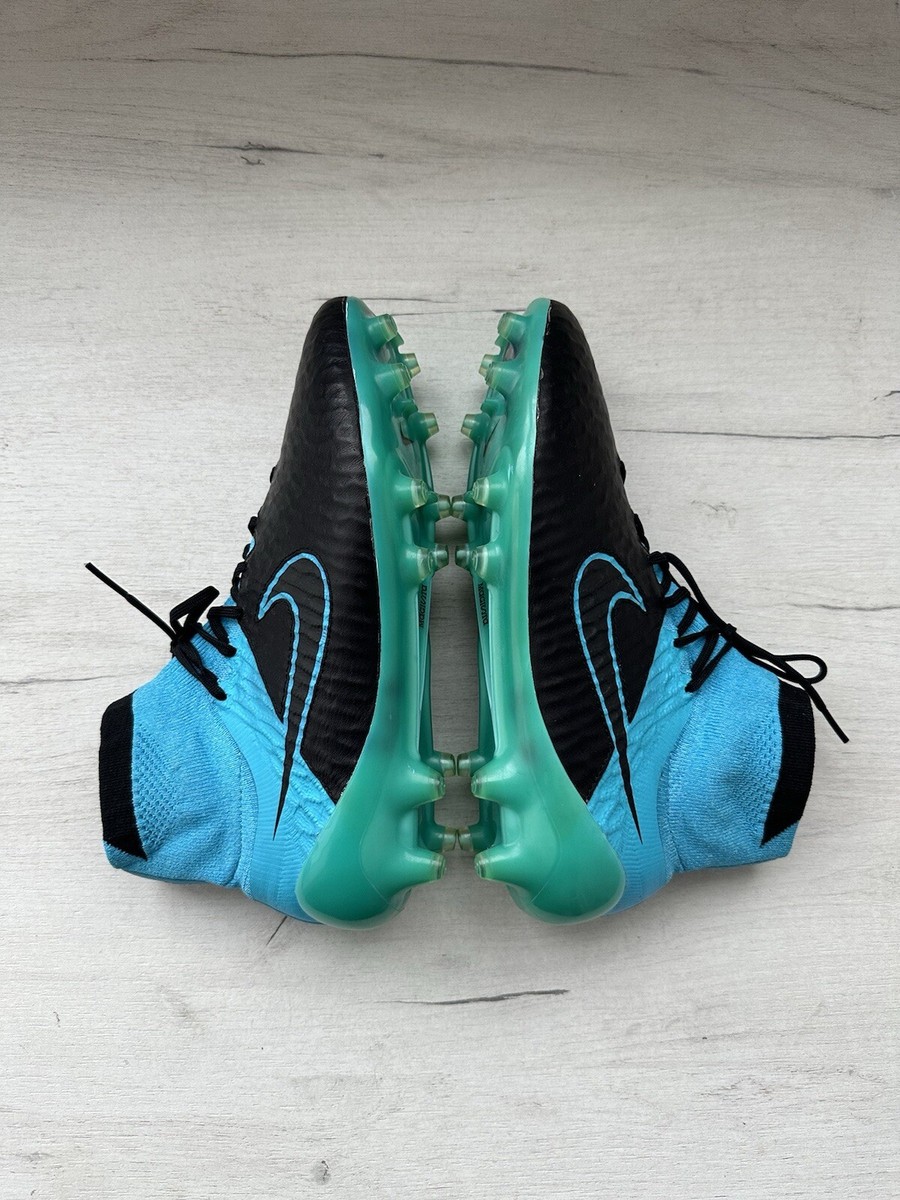 Nike サッカーシューズ 黒/青 マジスタ Nike Magista Obra FG Leather Black Blue Football Soccer Cleats US8