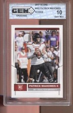 2017 Patrick Mahomes Score #403 Gem Mint 10 RC Kansas City Chiefs
