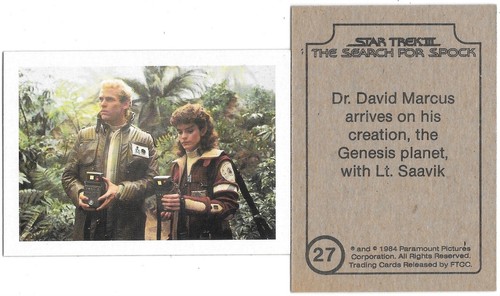 Star Trek III: The Search For Spock Trading Cards 1984 FTCC YOU CHOOSE YOUR CARD - Picture 22 of 30