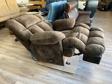 Catnapper Cloud 12 Manual Lay Flat Chaise Rocker Recliner - Chocolate Fabric