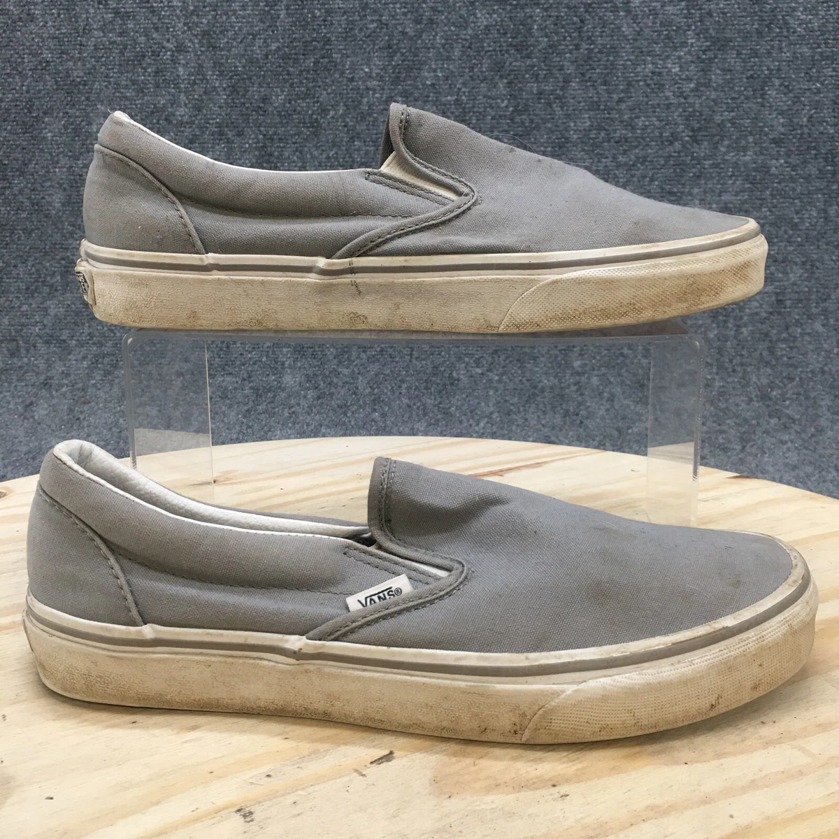 Vans classic clearance gray casual shoes