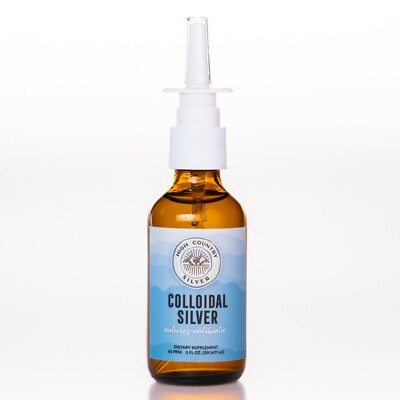 colloidal silver, liquid colloidal silver, 40 ppm, natural health, nasal mist