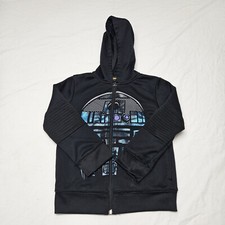 Star Wars Kids Boys Long Sleeve Black Full Zip-Up Graphic Print Jacket Size 6