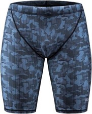 KGKE Men's Swim Jammers Compression Fashion Print Jammer Swimsuit Swim Boxer