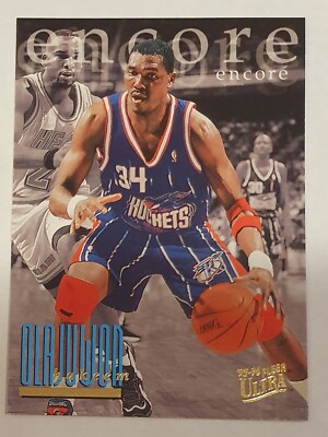 Hakeem Olajuwon Houston Rockets 1995-96 Fleer Ultra NBA Trading Card  328 Encore