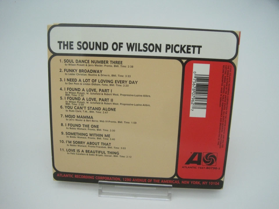 CD - WILSON PICKETT - THE SOUND OF WILSON PICKETT (Atlantic 7567-80796-2) - Bild 2 von 3