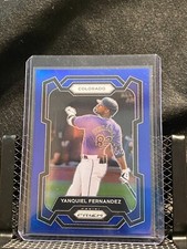 Yanquiel Fernandez 2024 Prizm Blue Prizm #64/199 - Rockies