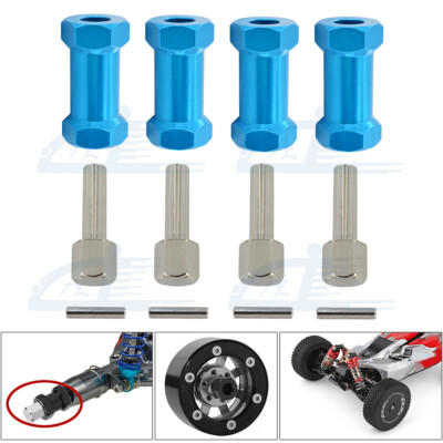 12mm Wheel Hex Hub Adapter 25mm Extension For 1/10 RC Crawler SCX10 D90 Sky Blue
