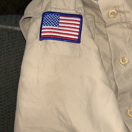 Vented Microfiber Poly Boy Scout BSA UNIFORM SHIRT Youth Medium New Style M28 - Picture 7 of 8
