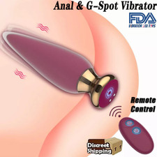 Anal Butt Plug Vibrator Dildo Massager G-Spot Prostate Massage Sex Toy for Women