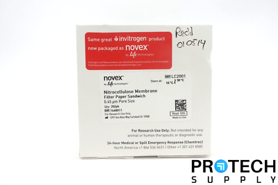 Apporx. 30/Pk INVITROGEN LC2001 Nitrocellulose/Filter Paper