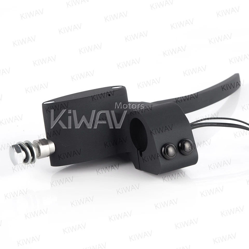 KiWAV 铬制手控离合器制动杆 适用于 Harley 摩托车 1" 手把 — 第 2/4 张图片