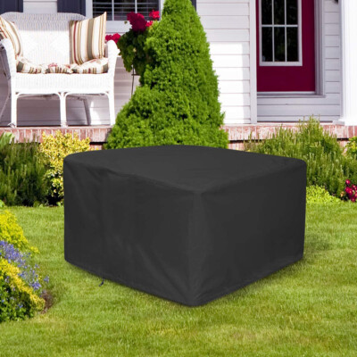  1x 32inch Fire Pit Square Cover Dustproof Waterproof Protector Garden Patio