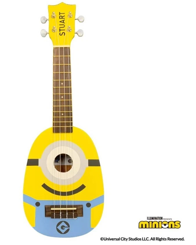 NEW Minions Soprano Ukulele Pineapple w/ Bag Kids Beginner Cute Kawaii Japan - Image 2 of 4