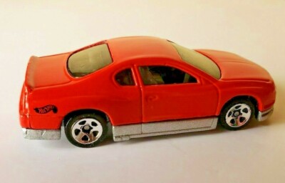 1998 Hot Wheels Monte Carlo Concept Car 1:64 Red & Silver SOLID