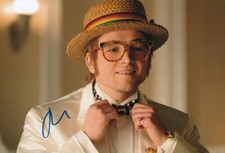 TARON EGERTON signed Autogramm 20x30cm ROCKETMAN in Person autograph COA