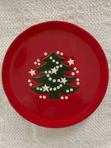 Waechtersbach Christmas Tree Salad Plates Lot of 5
