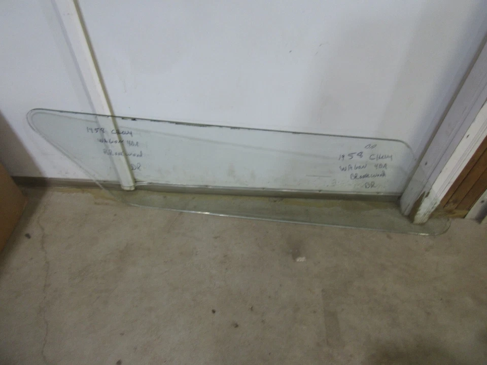 Chevrolet Brookwood 1958 vagón de 4 puertas ventana lateral trasera conjunto de pares de vidrio Hot Rod  Foto 2 de 3