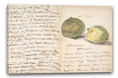 Toile Décorative Édouard Manet - Une Lettre à Eugène Maus, Avec Prunes - Prêt à Accrocher, Neuf