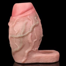 Reusable Thick Penis Extender Sleeve Extension Big Male Girth Enhancer Enlarger