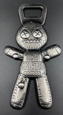 Voodoo Doll New Orleans MOJO Refrigerator Magnet Bottle Opener Silver