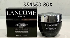 LANCOME PARIS ADVANCED GENIFIQUE NIGHT CREAM 1.7 REPAIRING NIB 100%AUTHENTIC