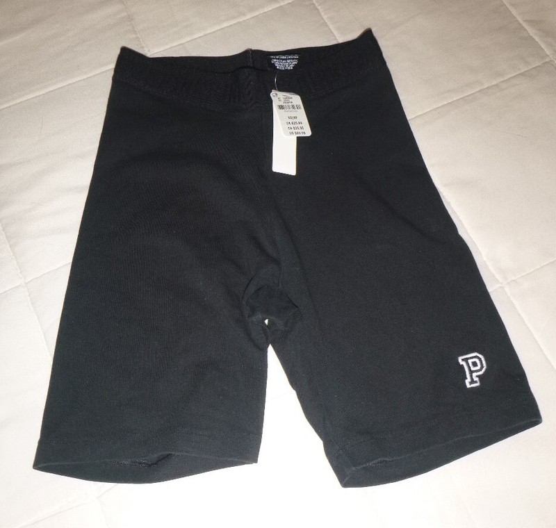 Pink  by Victoria's Secret Black Yoga Shorts-Sz XS-NWT-$29