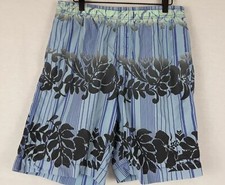 TOMMY BAHAMA RELAX BLUE FLORAL BOARD SHORTS SWIM TRUNKS MENS SZ- MEDIUM