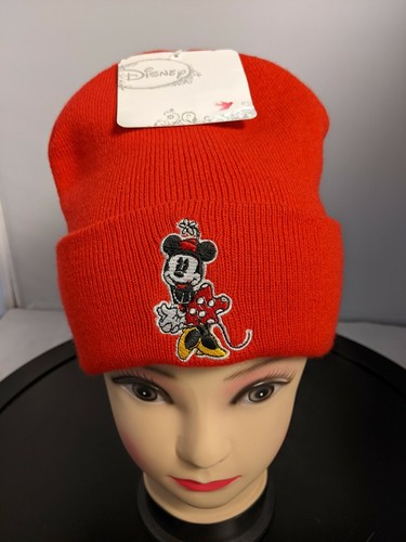 Minnie Mouse Beanie Hat Women O/S Red 